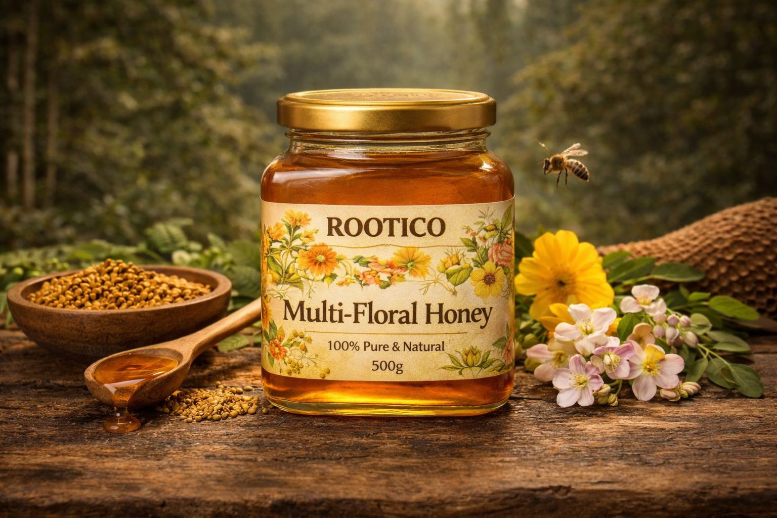 Rootico Multi-Floral Honey - 500g